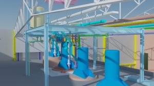 Modélisation 3D de réseaux de tuyauterie industrielle