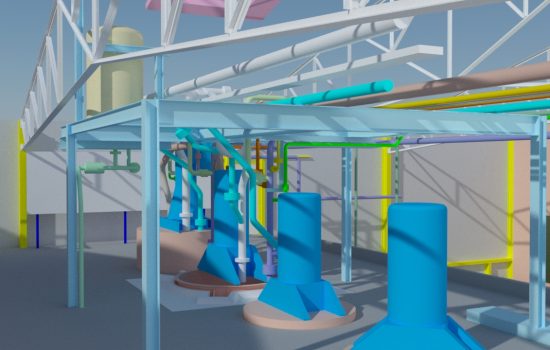Modélisation 3D de réseaux de tuyauterie industrielle